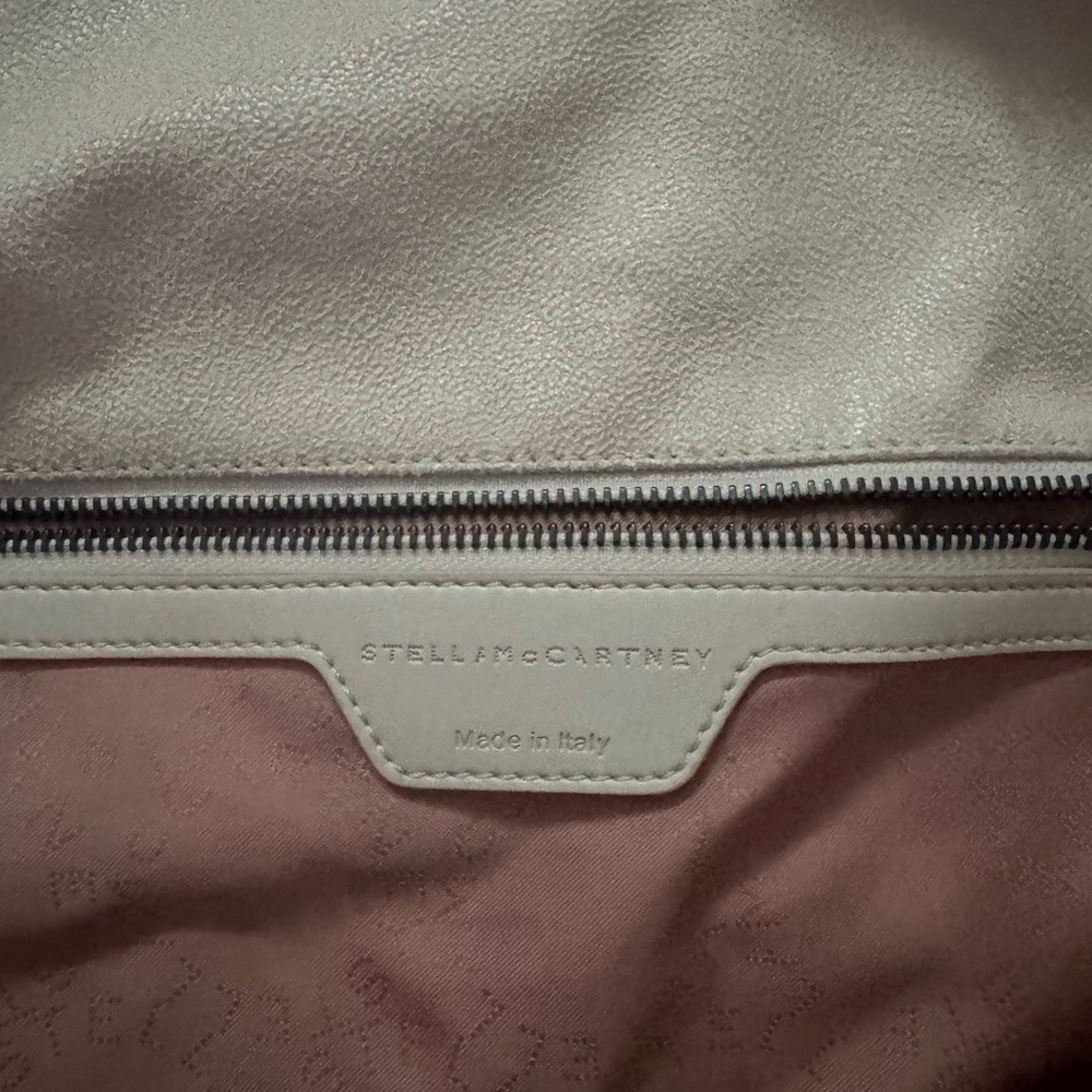 Stella McCartney Falabella Fold Over Tote Cream Silver Chain AUTHENTIC - Picture 2 of 7